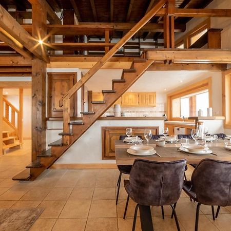 Chalet Vue Mont-Blanc, +4 Chambres, Cheminee Megève Exterior foto