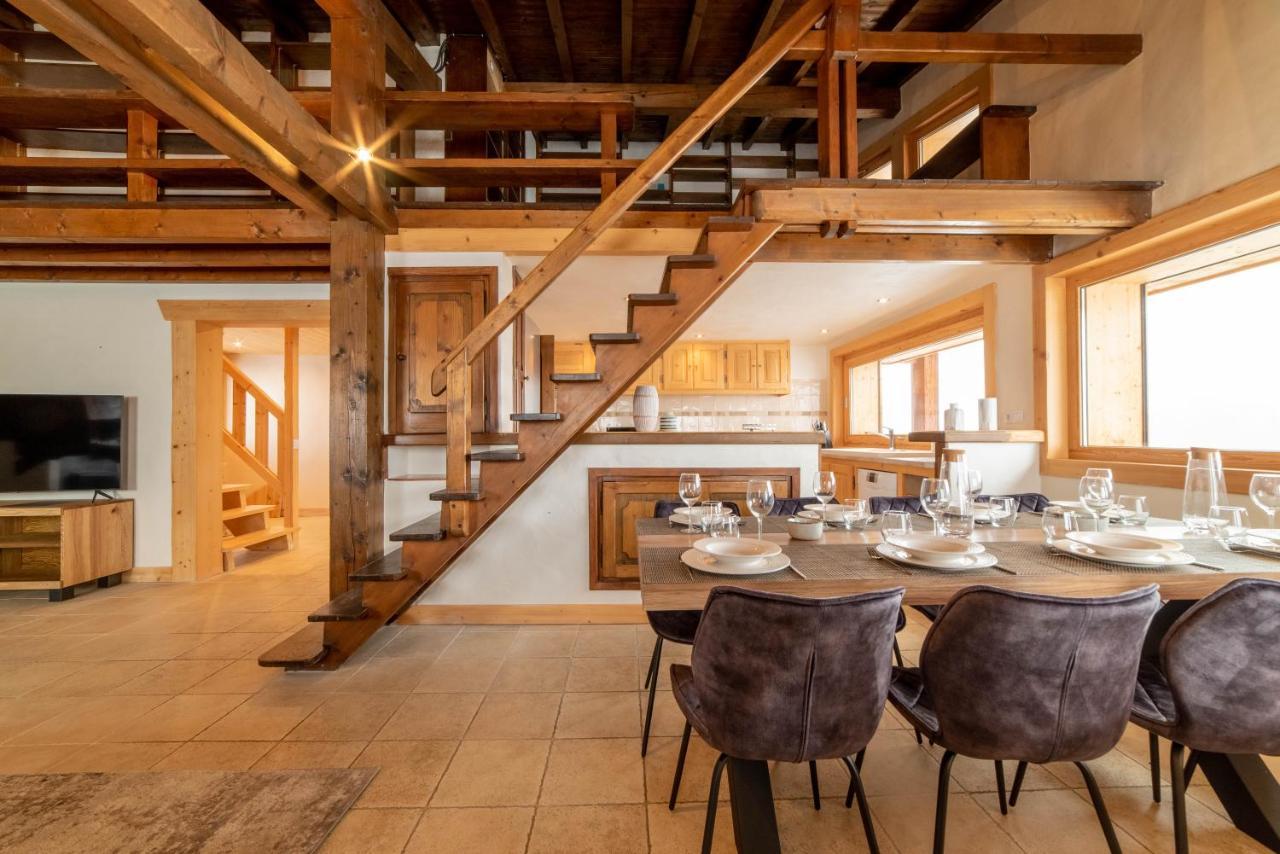 Chalet Vue Mont-Blanc, +4 Chambres, Cheminee Megève Exterior foto