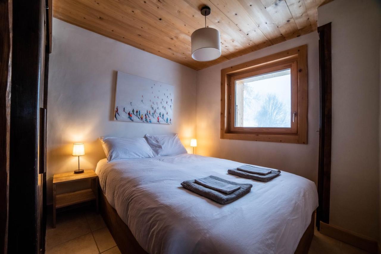 Chalet Vue Mont-Blanc, +4 Chambres, Cheminee Megève Exterior foto