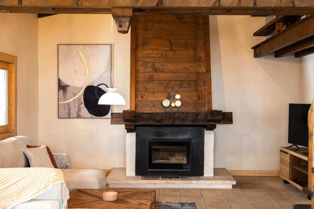 Chalet Vue Mont-Blanc, +4 Chambres, Cheminee Megève Exterior foto
