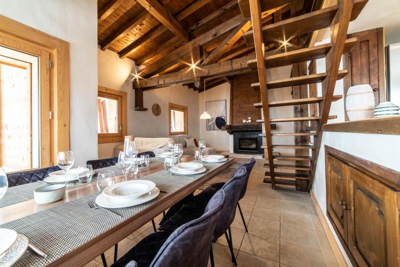 Chalet Vue Mont-Blanc, +4 Chambres, Cheminee Megève Exterior foto