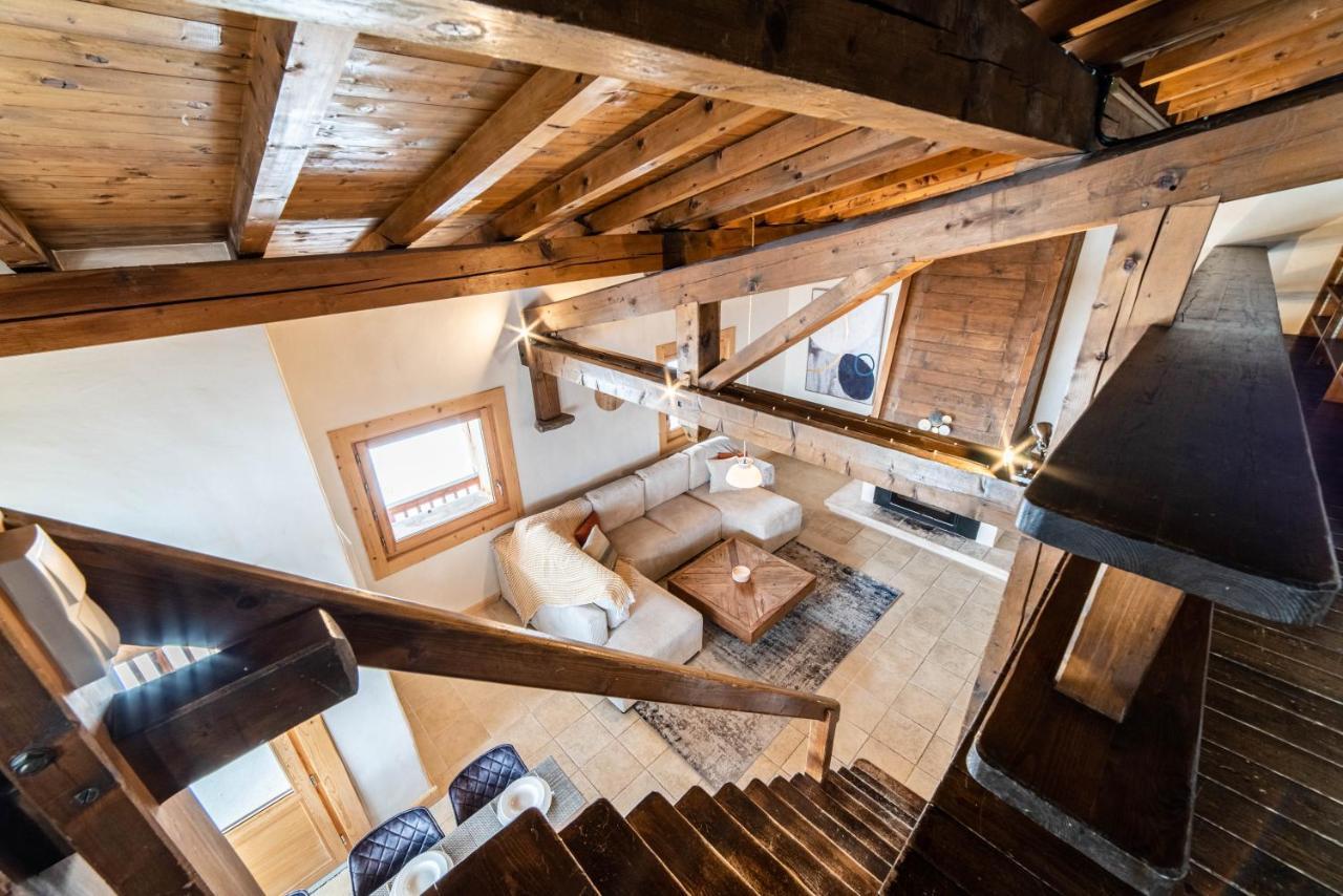 Chalet Vue Mont-Blanc, +4 Chambres, Cheminee Megève Exterior foto